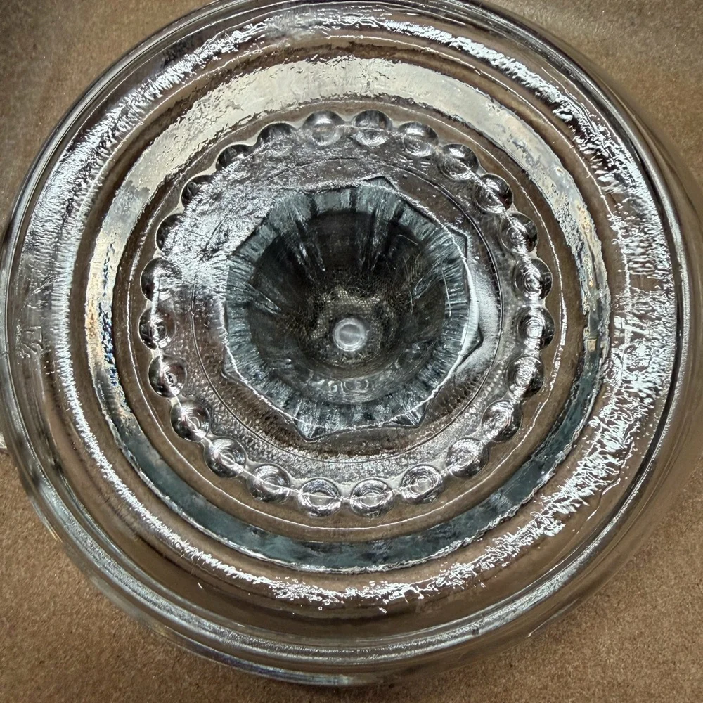 Vintage‎ Clear Glass Citrus Juicer Reamer Made in Mexico